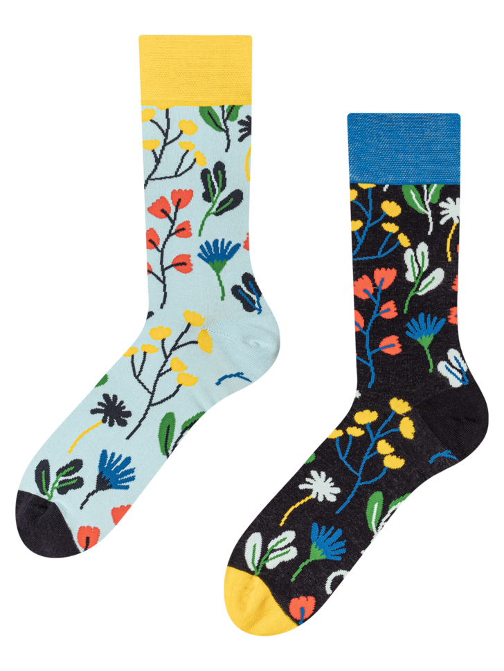 Linksmos kojinės "Gėlytės"